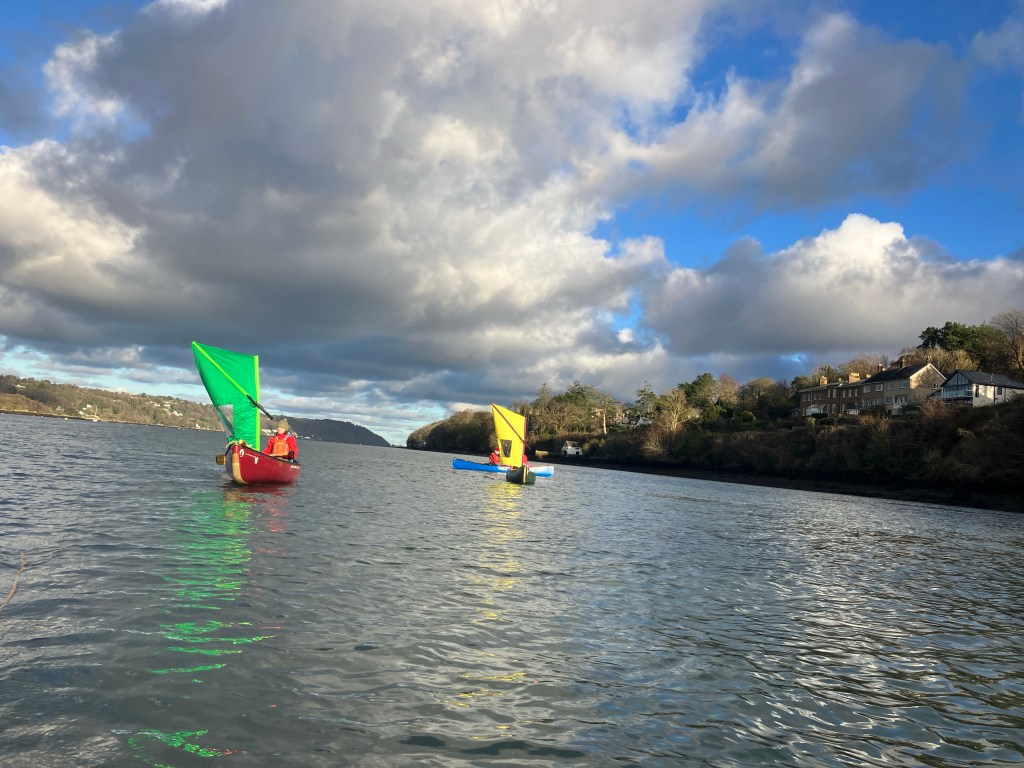 Canoe Sailing through the Menai&nbsp;Straits
