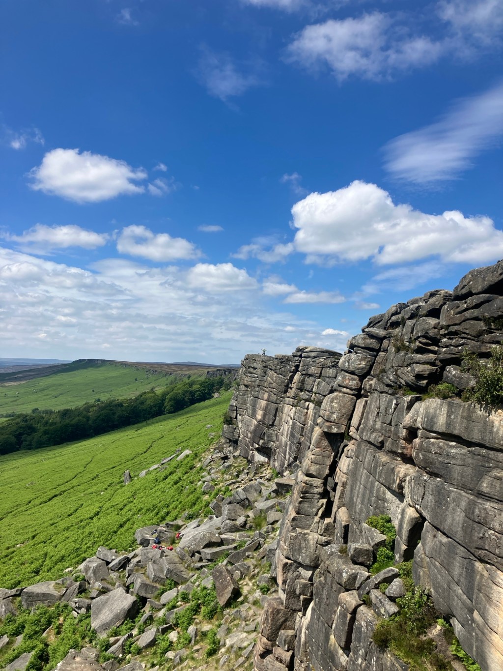Climbing at Stanage&nbsp;Edge