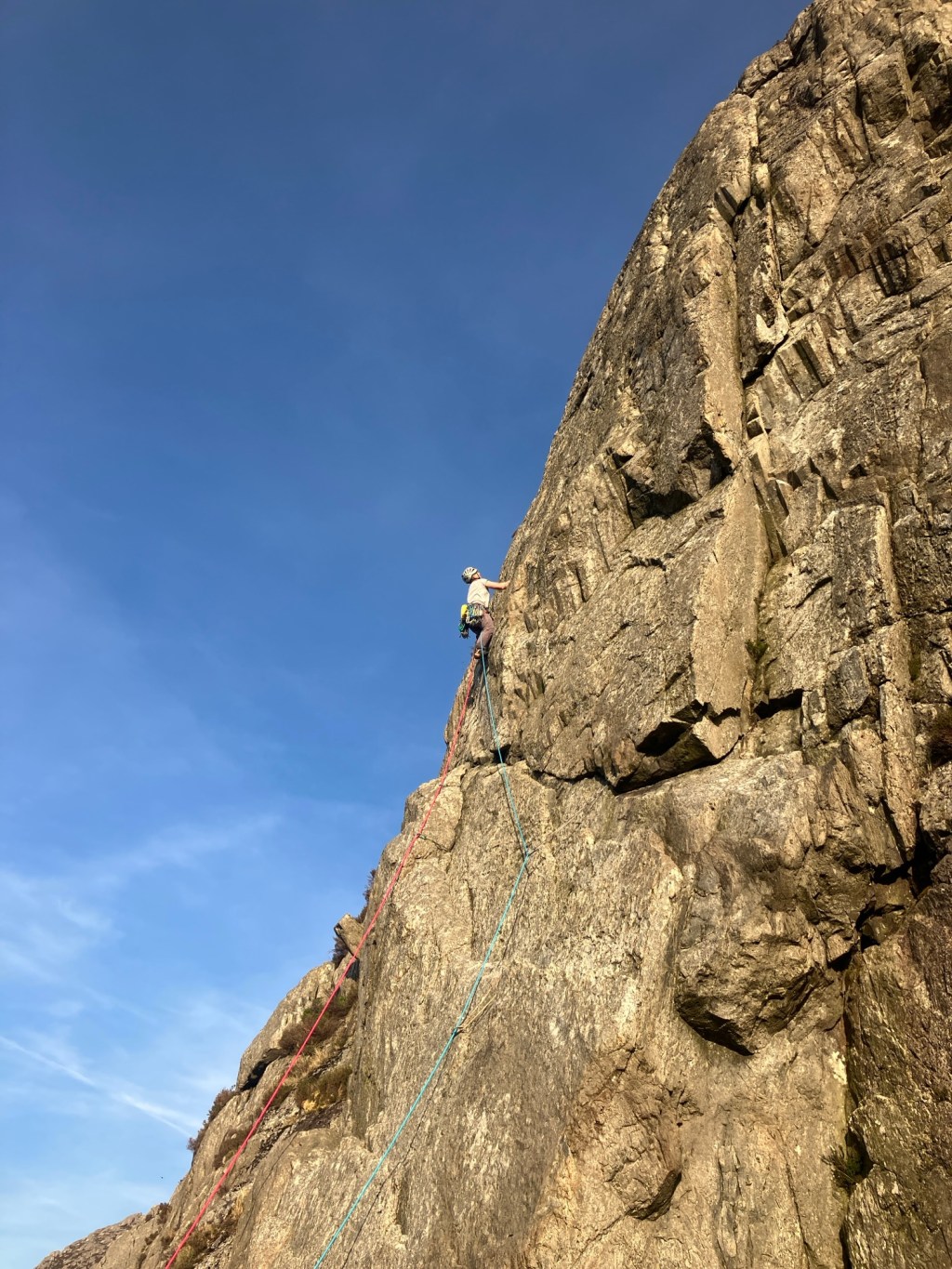 Climbing on Bochlwyd&nbsp;Buttress