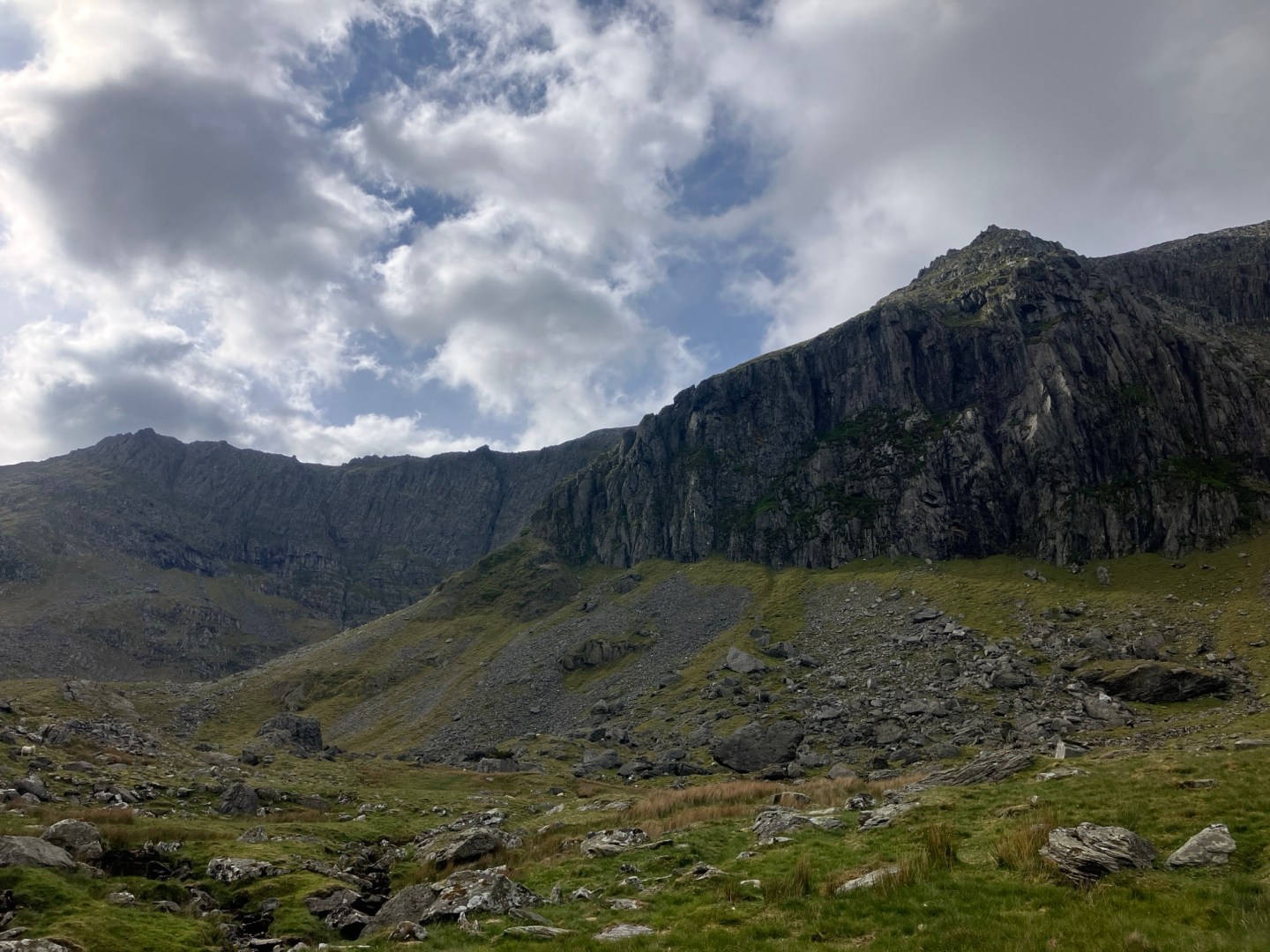 High Ridge Gully The Black Ladders, Western Gully, V.Diff*** (& The Pillar of Elidir ...