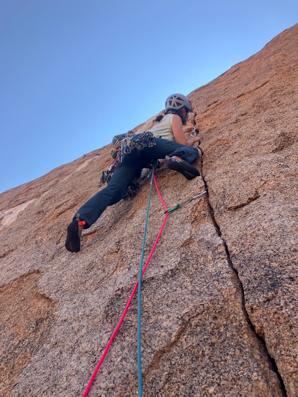 Climbing at Lion Rock, Spitzkoppe