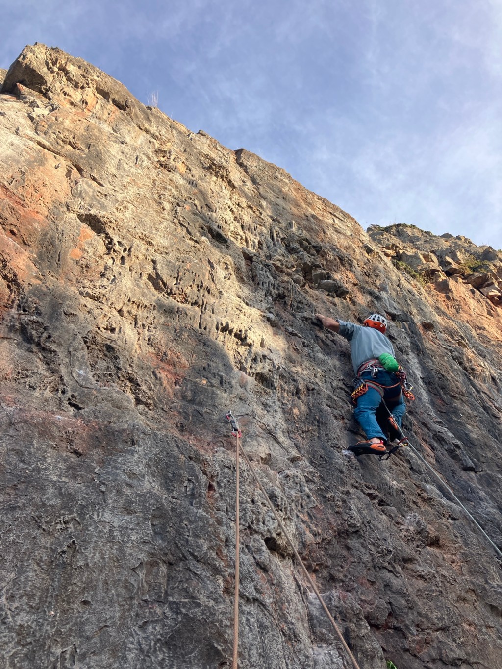 Climbing at Penmaen&nbsp;Head