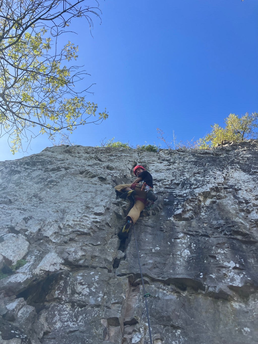 Climbing at Pen y Corddyn&nbsp;Mawr