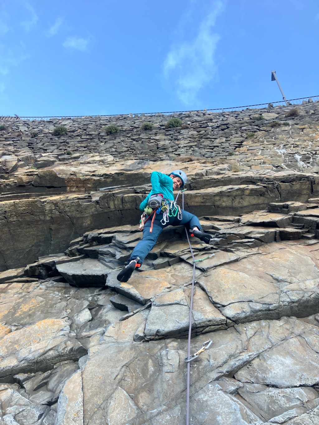 Climbing at Road Runner&nbsp;Crag